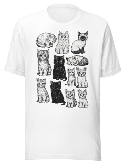 T-Shirt Femme Chats Artistiques